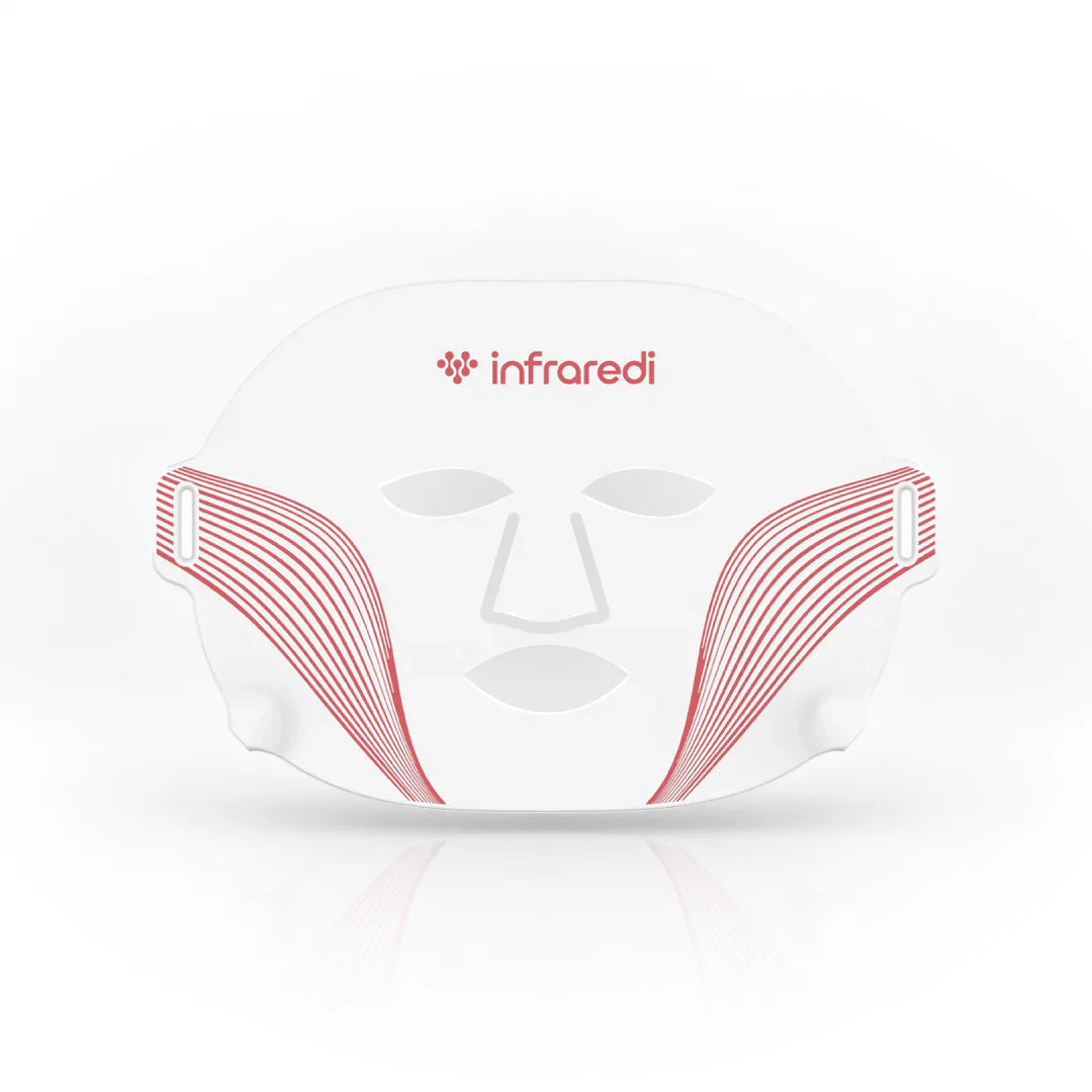 Front view of Infraredi LED Light Therapy Mask on white background
